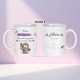 Mug nounou, auxiliaire de crèche  ou AESH – Cadeau personnalisé crèche, nounou et accompagnant scolaire