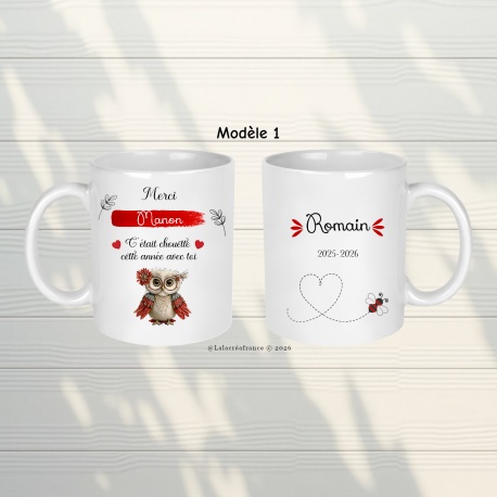 Mug nounou personnalisé, auxiliaire de crèche, AESH – Cadeau petite enfance