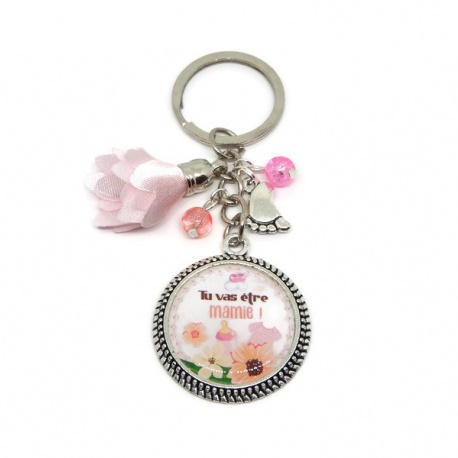 Porte clés future mamie, "Tu vas être mamie"