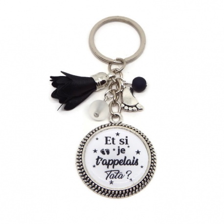 Porte clés "Et si je t'appelais tata ?"