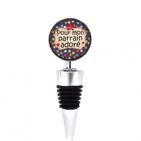 Bouchon de bouteille "Pour mon parrain adoré"