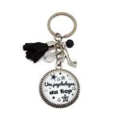 Porte clés "Une psychologue au top"