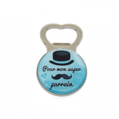 Décapsuleur "Pour mon super parrain"