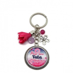 Porte clés "Pour une tata extraordinaire"