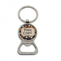 Porte clés décapsuleur "Papa chéri"