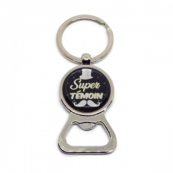 Porte clés décapsuleur "Super témoin"