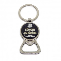 Porte clés décapsuleur "Témoin qui déchire"