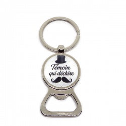 Porte clés décapsuleur "Témoin qui déchire"