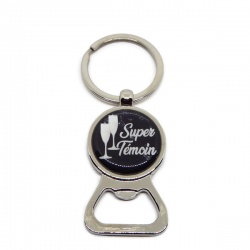 Porte clés décapsuleur "Super témoin"