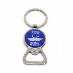 Porte clés décapsuleur "Super papy"