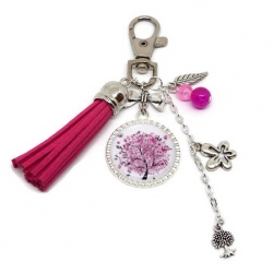 Porte clés ou bijou de sac Arbre de vie
