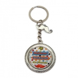 Porte clés "Meilleur parrain du monde"