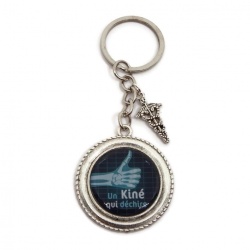 Porte clés "Un kiné qui déchire"