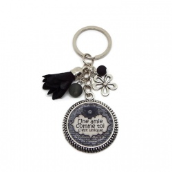 Porte clés "Une amie comme toi c'est unique"