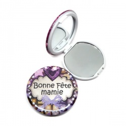 Miroir de poche "Je t'aime mamie"