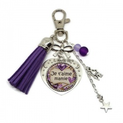Porte clés "Je t'aime mamie"