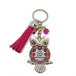 Porte clés "Une mamie super chouette"