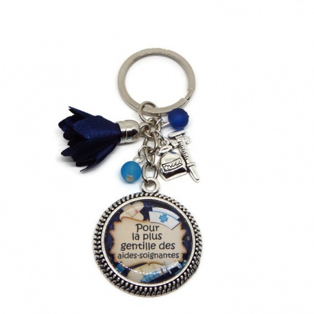 Porte-clés "Pour la plus gentille des aides soignantes"