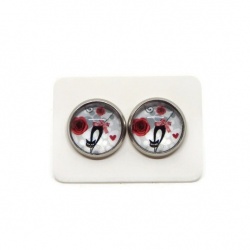 Boucles d'oreilles chat