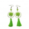 Boucles d'oreilles arbre de vie