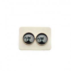 Boucles d'oreilles chat