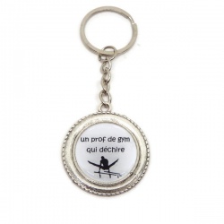 Porte clés "Un prof de gym qui déchire"
