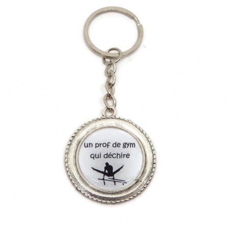 Porte clés "Un prof de gym qui déchire"