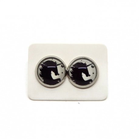 Boucles d'oreilles licorne