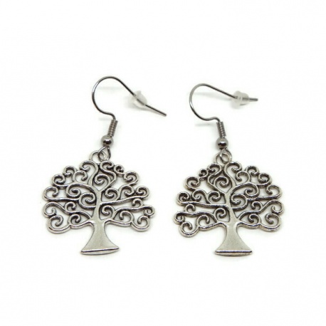 Boucles d'oreilles arbre de vie