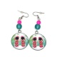 Boucles d'oreilles thème été, vacances, tongs