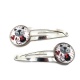 Barrettes cheveux enfant thème chat lot de 2