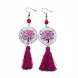 Boucles d'oreilles arbre de vie