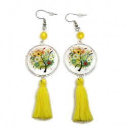Boucles d'oreilles arbre de vie