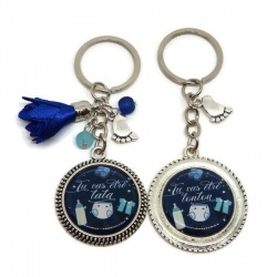 Duo Porte clés "Tu vas être tata", "Tu vas être tonton "