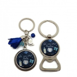 Porte clés et décapsuleur duo "Tu vas être tata ", "Tu vas être tonton"