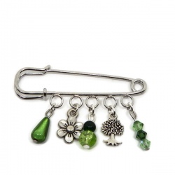 Broche épingle de 5 cm avec perle, broche pour châle, hijab