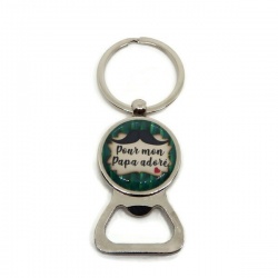Porte clés décapsuleur "Pour mon papa adoré"