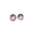 Boucles d'oreilles puce enfant thème petit poney