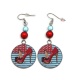 Boucles d'oreilles pin up, pin up vintage, rétro