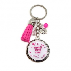 Porte clés "Bientôt super tatie"