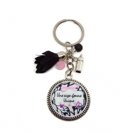 Porte-clés "Une sage femme unique"