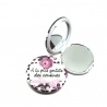 Miroir de poche "A la plus gentilles des cousines"