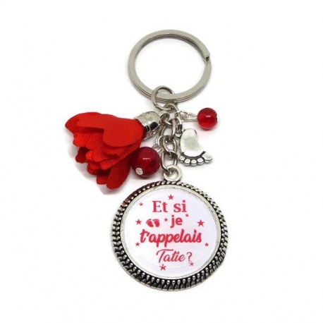 Porte clés "Et si je t'appelais tatie ?"