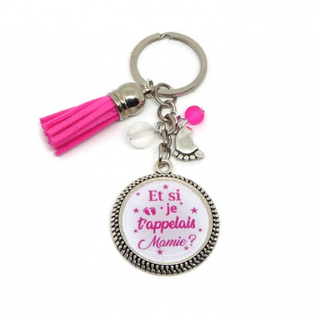 Porte clés future mamie "Et si je t'appelais mamie ?"