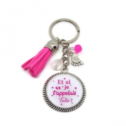 Porte clés "Et si je t'appelais tatie ?"