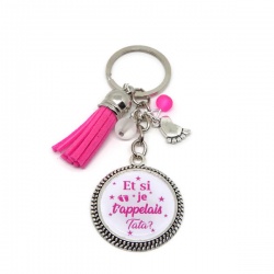 Porte clés "Et si je t'appelais tata ?"