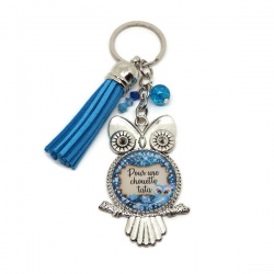 Porte clés "Pour une chouette tata"