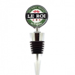 Bouchon de bouteille "C'est moi le roi de l'apéro"