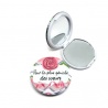 Miroir de poche "Pour la plus géniale des soeurs"