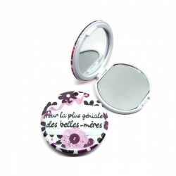 Miroir de poche "Pour la plus géniale des belles-mères"